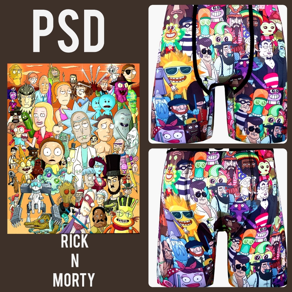 PSD Rick and Morty Boxer Briefs